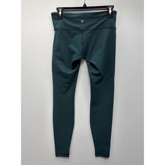 Lululemon size 6 laguna green high rise leggings mapped out 28" - Picture 2 of 6